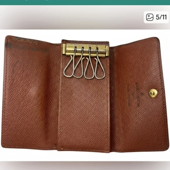 Louis Vuitton Leather Monogram Key Holder Wallet - Picture 5 of 8